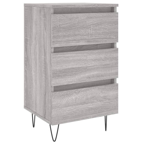 vidaXL Nachttisch Grau Sonoma 40x35x69 cm Holzwerkstoff