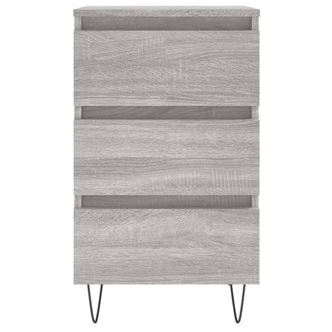 vidaXL Nachttisch Grau Sonoma 40x35x69 cm Holzwerkstoff