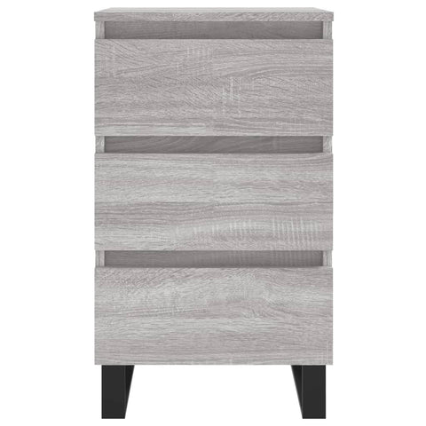 vidaXL Nachttische 2 Stk. Grau Sonoma 40x35x69 cm Holzwerkstoff