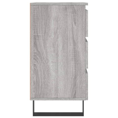 vidaXL Nachttische 2 Stk. Grau Sonoma 40x35x69 cm Holzwerkstoff