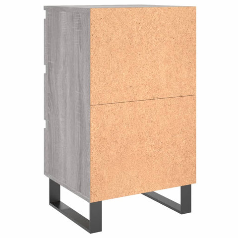 vidaXL Nachttische 2 Stk. Grau Sonoma 40x35x69 cm Holzwerkstoff