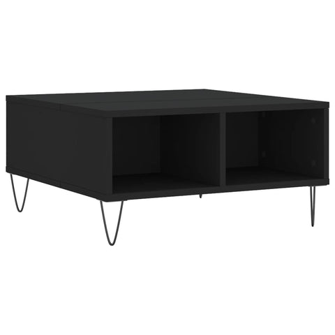 vidaXL Couchtisch Schwarz 60x60x30 cm Holzwerkstoff