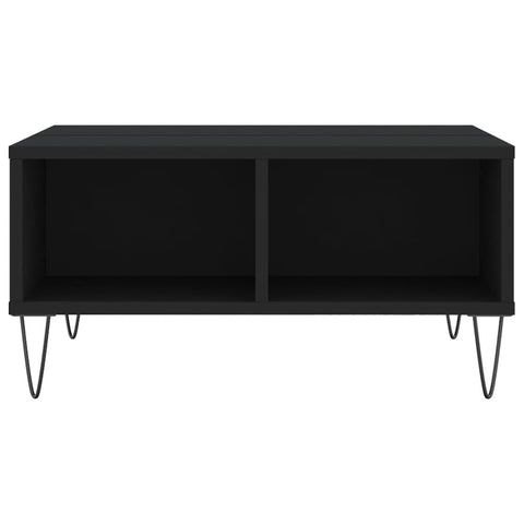 vidaXL Couchtisch Schwarz 60x60x30 cm Holzwerkstoff