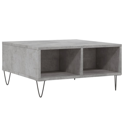 vidaXL Couchtisch Betongrau 60x60x30 cm Holzwerkstoff