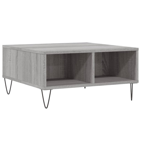 vidaXL Couchtisch Grau Sonoma 60x60x30 cm Holzwerkstoff