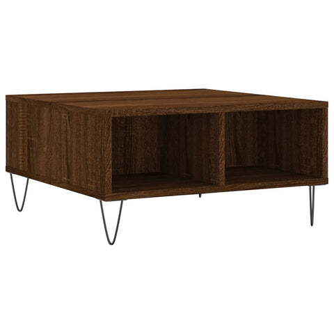 vidaXL Couchtisch Braun Eichen-Optik 60x60x30 cm Holzwerkstoff