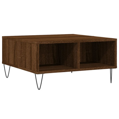 vidaXL Couchtisch Braun Eichen-Optik 60x60x30 cm Holzwerkstoff