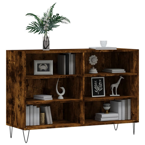 vidaXL Sideboard Räuchereiche 103,5x35x70 cm Holzwerkstoff