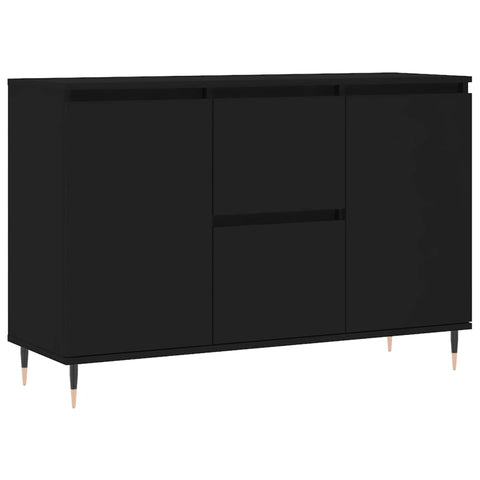 vidaXL Sideboard Schwarz 104x35x70 cm Holzwerkstoff