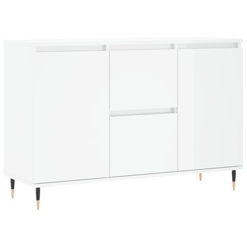 vidaXL Sideboard Hochglanz-Weiß 104x35x70 cm Holzwerkstoff