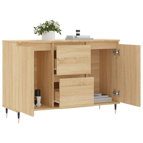 vidaXL Sideboard Sonoma-Eiche 104x35x70 cm Holzwerkstoff