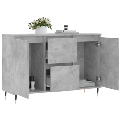 vidaXL Sideboard Betongrau 104x35x70 cm Holzwerkstoff