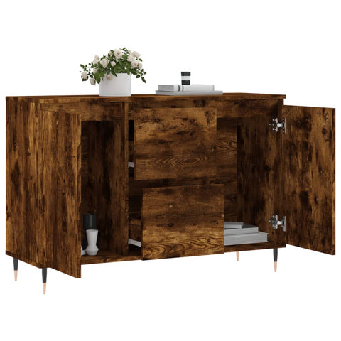 vidaXL Sideboard Räuchereiche 104x35x70 cm Holzwerkstoff