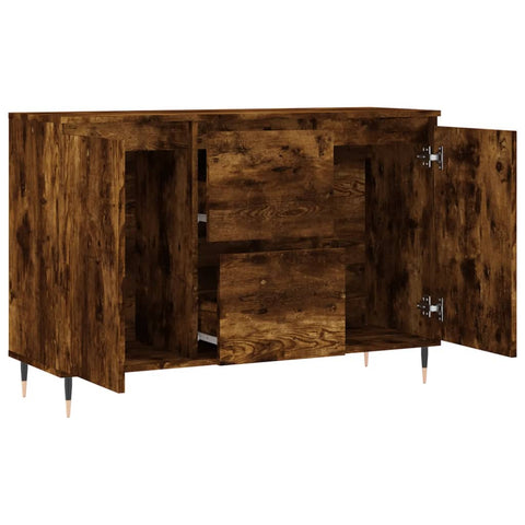 vidaXL Sideboard Räuchereiche 104x35x70 cm Holzwerkstoff