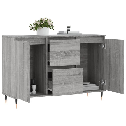 vidaXL Sideboard Grau Sonoma 104x35x70 cm Holzwerkstoff