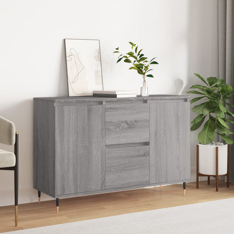 vidaXL Sideboard Grau Sonoma 104x35x70 cm Holzwerkstoff