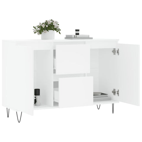 vidaXL Sideboard Weiß 104x35x70 cm Holzwerkstoff