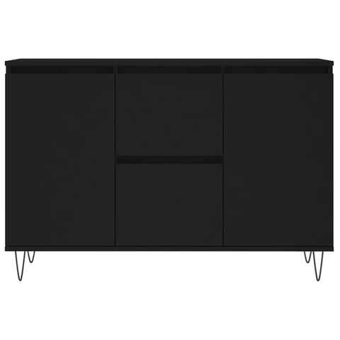 vidaXL Sideboard Schwarz 104x35x70 cm Holzwerkstoff