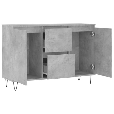 vidaXL Sideboard Betongrau 104x35x70 cm Holzwerkstoff