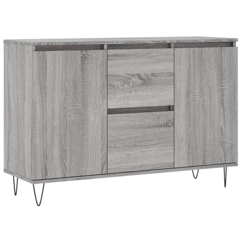 vidaXL Sideboard Grau Sonoma 104x35x70 cm Holzwerkstoff