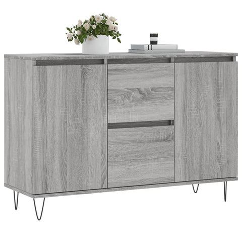 vidaXL Sideboard Grau Sonoma 104x35x70 cm Holzwerkstoff