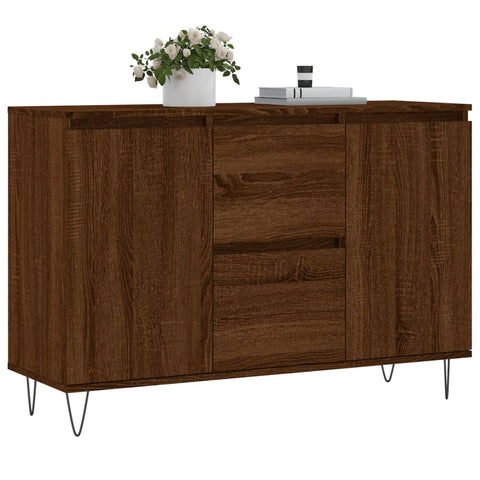 vidaXL Sideboard Braun Eichen-Optik 104x35x70 cm Holzwerkstoff