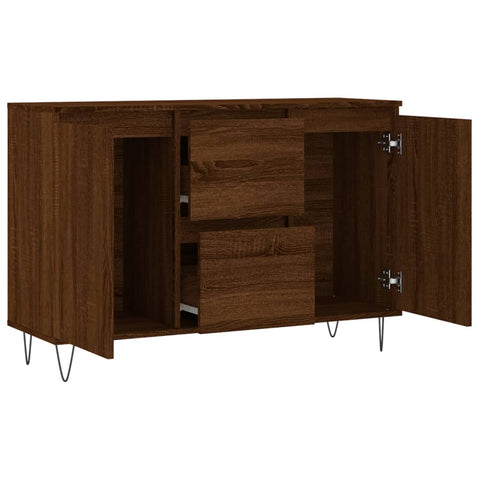 vidaXL Sideboard Braun Eichen-Optik 104x35x70 cm Holzwerkstoff