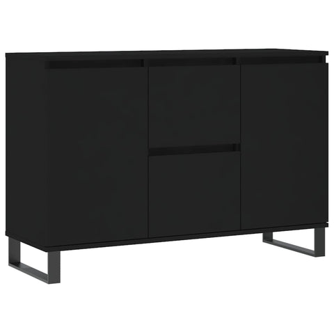 vidaXL Sideboard Schwarz 104x35x70 cm Holzwerkstoff