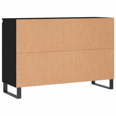 vidaXL Sideboard Schwarz 104x35x70 cm Holzwerkstoff