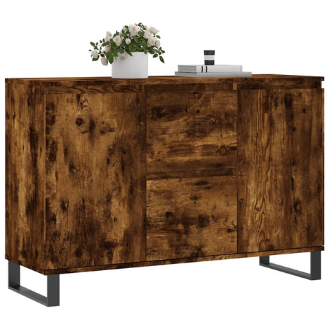 vidaXL Sideboard Räuchereiche 104x35x70 cm Holzwerkstoff