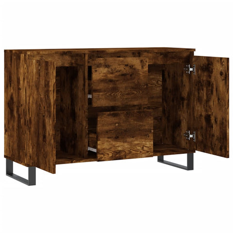 vidaXL Sideboard Räuchereiche 104x35x70 cm Holzwerkstoff