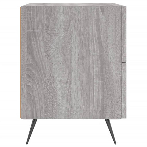 vidaXL Nachttische 2 Stk. Grau Sonoma 40x35x47,5 cm Holzwerkstoff