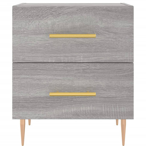 vidaXL Nachttische 2 Stk. Grau Sonoma 40x35x47,5 cm Holzwerkstoff