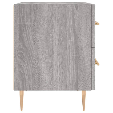 vidaXL Nachttische 2 Stk. Grau Sonoma 40x35x47,5 cm Holzwerkstoff