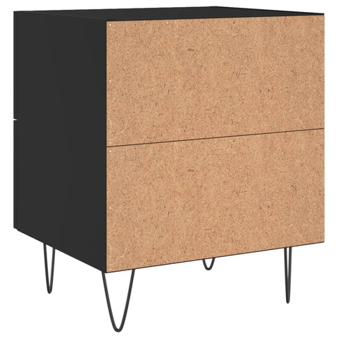 vidaXL Nachttisch Schwarz 40x35x47,5 cm Holzwerkstoff