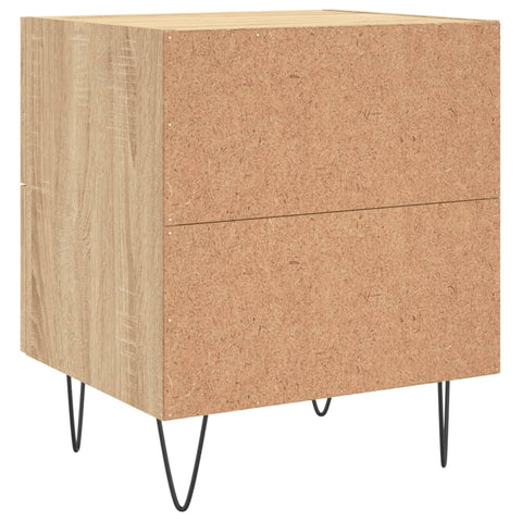 vidaXL Nachttische 2 Stk. Sonoma-Eiche 40x35x47,5 cm Holzwerkstoff