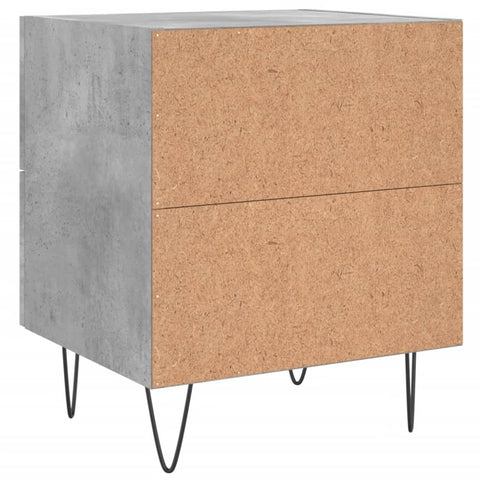 vidaXL Nachttisch Betongrau 40x35x47,5 cm Holzwerkstoff