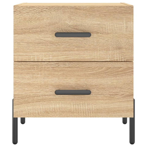 vidaXL Nachttische 2 Stk. Sonoma-Eiche 40x35x47,5 cm Holzwerkstoff