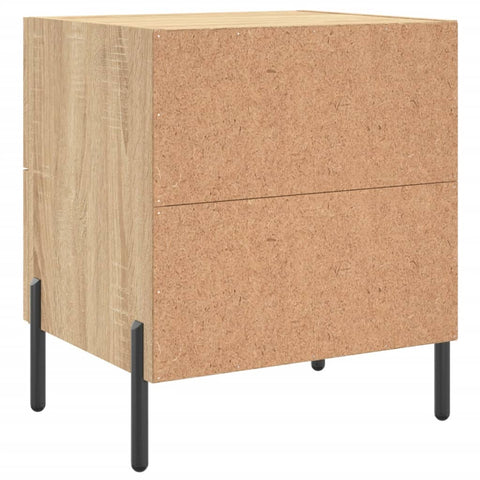 vidaXL Nachttische 2 Stk. Sonoma-Eiche 40x35x47,5 cm Holzwerkstoff