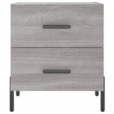 vidaXL Nachttische 2 Stk. Grau Sonoma 40x35x47,5 cm Holzwerkstoff