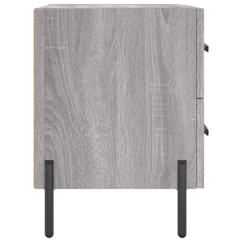 vidaXL Nachttische 2 Stk. Grau Sonoma 40x35x47,5 cm Holzwerkstoff