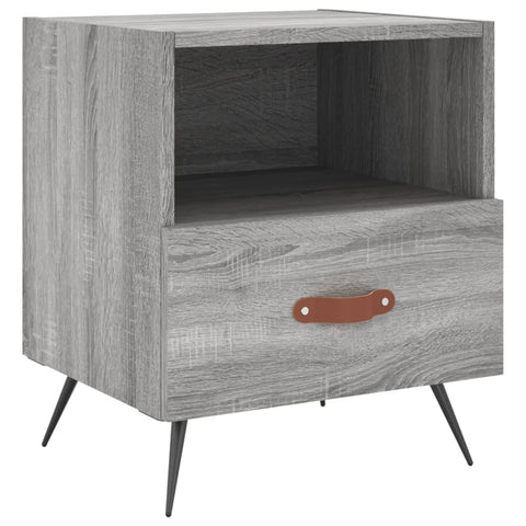 vidaXL Nachttische 2 Stk. Grau Sonoma 40x35x47,5 cm Holzwerkstoff