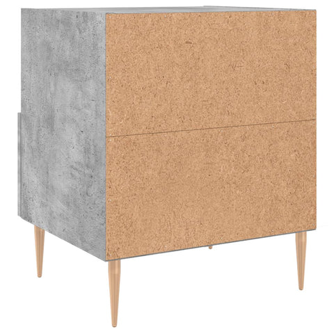 vidaXL Nachttisch Betongrau 40x35x47,5 cm Holzwerkstoff