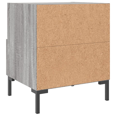 vidaXL Nachttische 2 Stk. Grau Sonoma 40x35x47,5 cm Holzwerkstoff