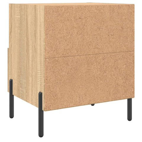 vidaXL Nachttische 2 Stk. Sonoma-Eiche 40x35x47,5 cm Holzwerkstoff