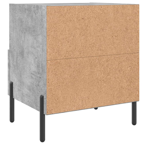 vidaXL Nachttisch Betongrau 40x35x47,5 cm Holzwerkstoff