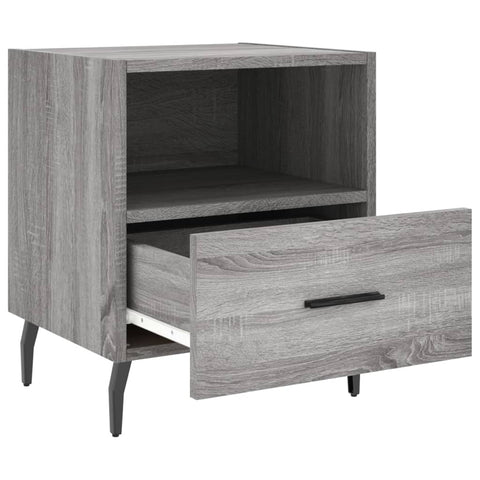 vidaXL Nachttisch Grau Sonoma 40x35x47,5 cm Holzwerkstoff