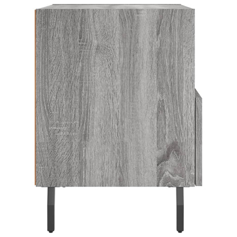 vidaXL Nachttisch Grau Sonoma 40x35x47,5 cm Holzwerkstoff