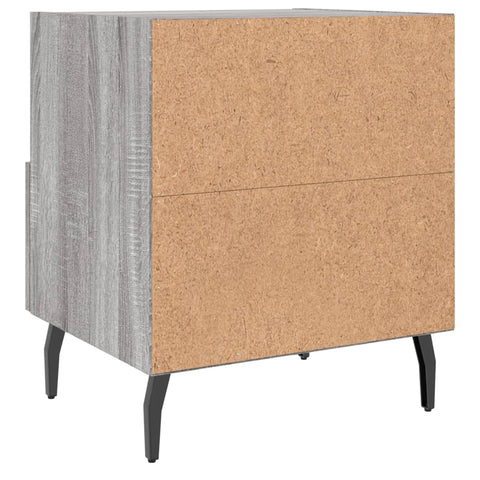 vidaXL Nachttisch Grau Sonoma 40x35x47,5 cm Holzwerkstoff