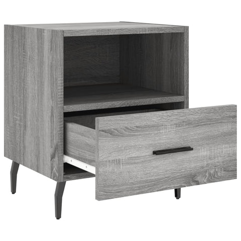 vidaXL Nachttische 2 Stk. Grau Sonoma 40x35x47,5 cm Holzwerkstoff